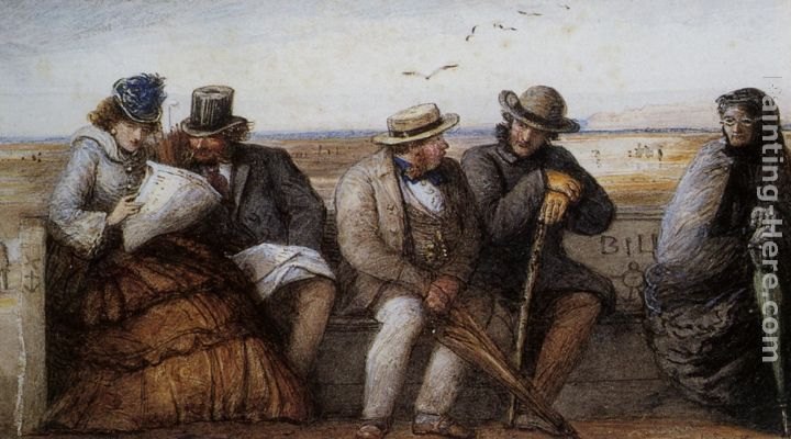 James Smetham Seaside Gossips